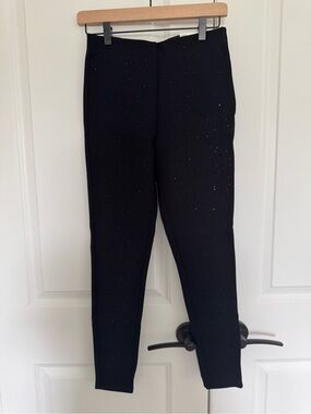 Zara Women Black Sparkle Leggings